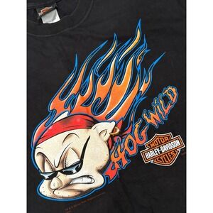 Harley Davidson Looney Tunes Taz Bugs Bunny Sylvester T-Shirt 2XL Black